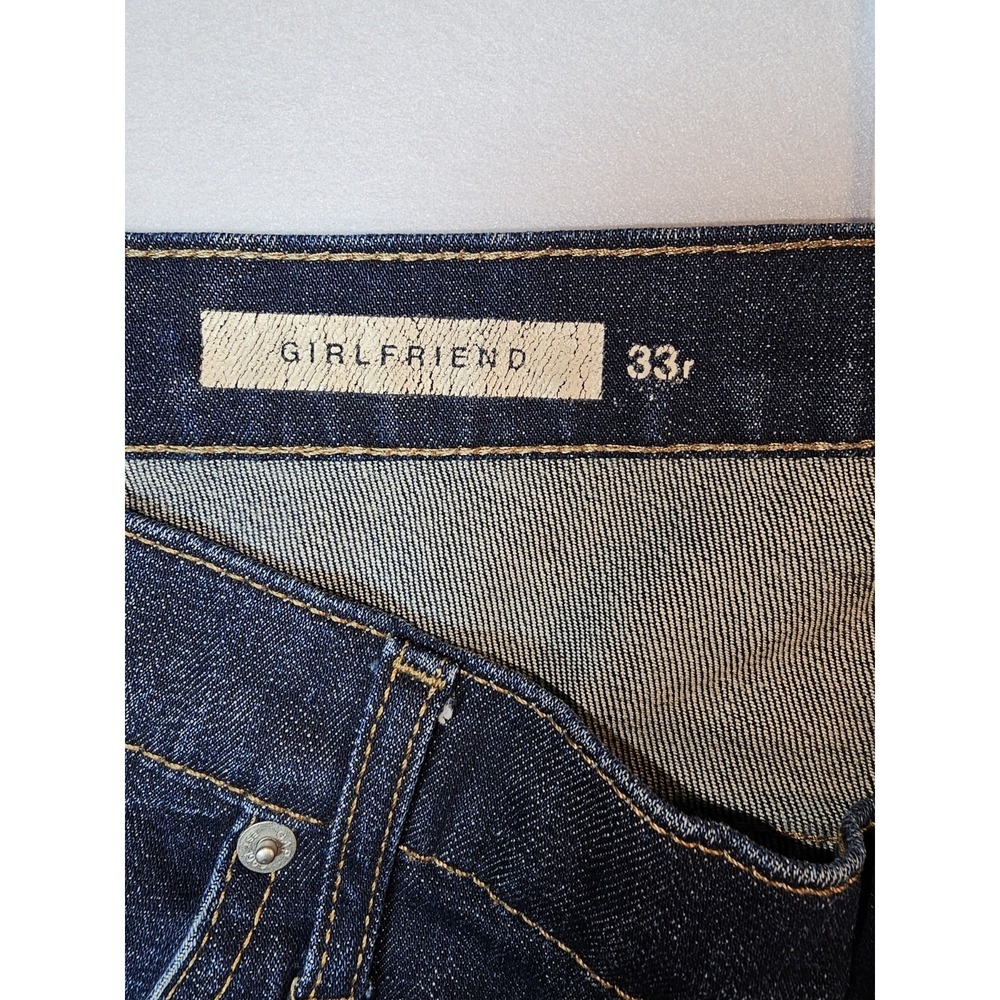 Gap 1969 Selvedge Jeans 33x28 (Fits 35x28) Japanese Denim Straight Fit Dark Wash - Picture 5 of 12